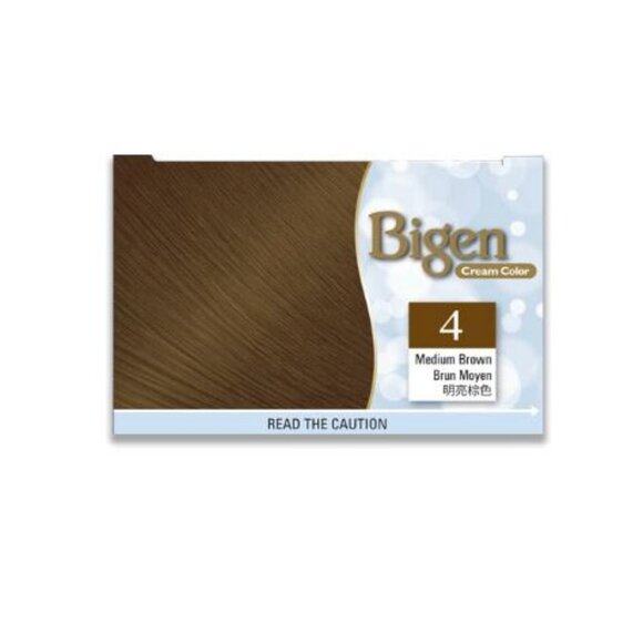 2 Pack Bigen One Push Cream "Just Push & Apply" No. 4 Medium Brown (2 Boxes) - Picture 9 of 11